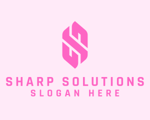 Pink Beauty Letter S  logo design