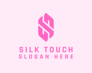 Pink Beauty Letter S  logo design