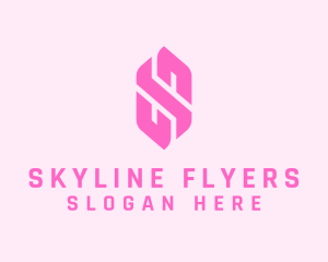 Pink Beauty Letter S  logo design