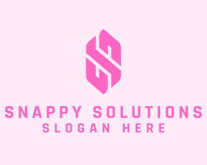 Pink Beauty Letter S  logo design