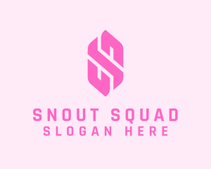 Pink Beauty Letter S  logo design