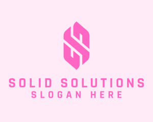 Pink Beauty Letter S  logo design