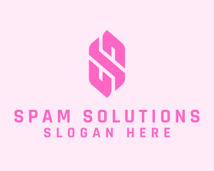 Pink Beauty Letter S  logo design