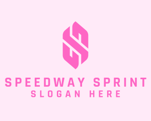 Pink Beauty Letter S  logo design