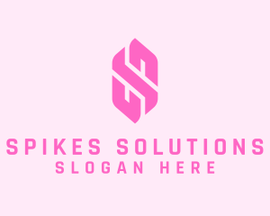 Pink Beauty Letter S  logo design