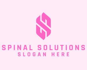 Pink Beauty Letter S  logo design