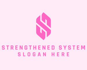 Pink Beauty Letter S  logo design