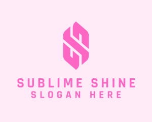 Pink Beauty Letter S  logo