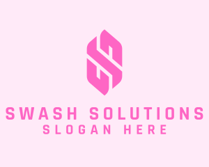 Pink Beauty Letter S  logo design