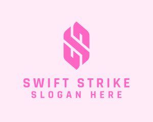 Pink Beauty Letter S  logo design