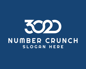 Digital 3020 Number  logo design