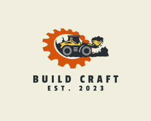 Wheel Loader Machine logo design