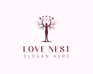 Lovely Tree Woman  logo design