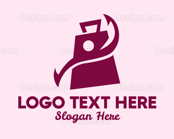 Purple Hand Bag Logo