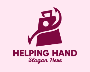 Purple Hand Bag  logo design