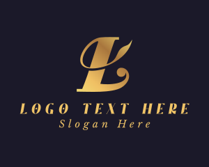 Elegant Golden Fashion Logo