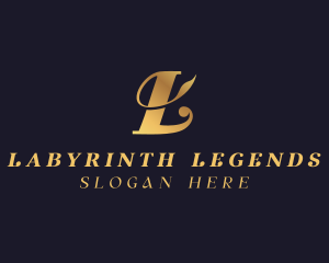 Elegant Golden Fashion logo design