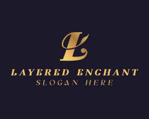 Elegant Golden Fashion logo design