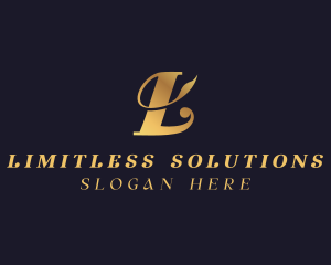 Elegant Golden Fashion logo design