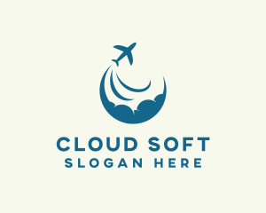 Cloud Plane Travel Agency logo design