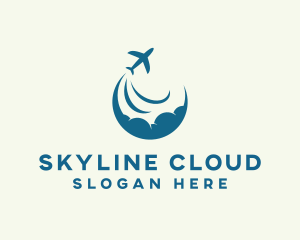 Cloud Plane Travel Agency logo design