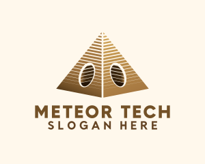 Modern Creative Tech Pyramid  logo design