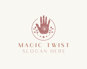 Mystic Eye Hand Meditation logo design