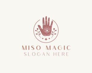 Mystic Eye Hand Meditation logo design