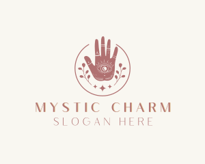 Mystic Eye Hand Meditation logo design