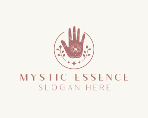 Mystic Eye Hand Meditation logo design