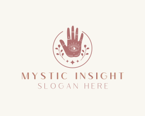 Mystic Eye Hand Meditation logo design