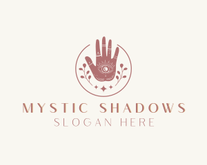 Mystic Eye Hand Meditation logo design