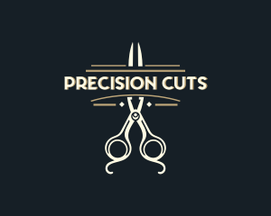 Barbershop Styling Scissors logo design