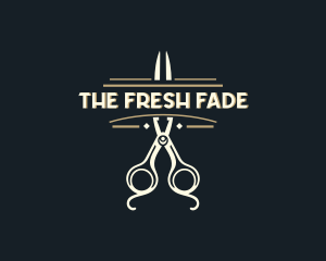 Barbershop Styling Scissors logo design