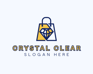 Diamond Shopping Bag logo design