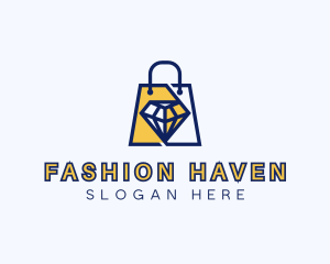 Diamond Shopping Bag logo