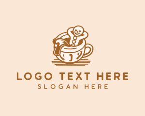 Gingerbread Coffee Cup logo