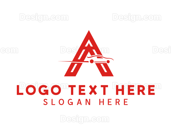 Auto Vehicle Letter A Logo