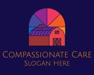 Colorful Farm Barn Logo