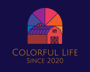 Colorful Farm Barn logo design