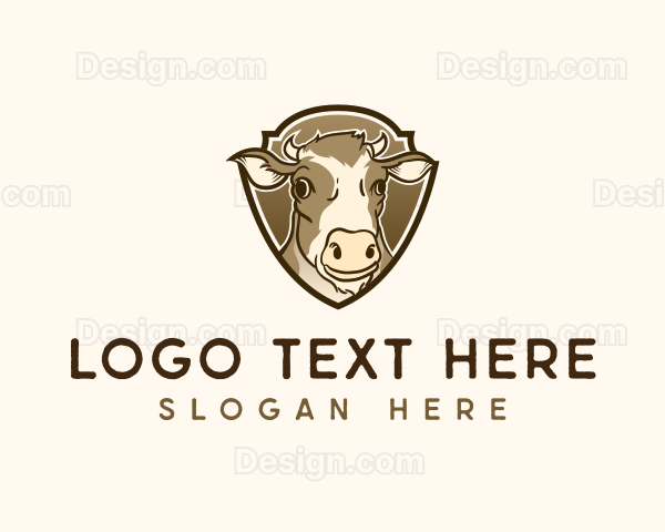 Cattle Cow Butcher Logo