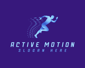 Running Man Fitness logo design