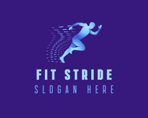 Running Man Fitness logo design