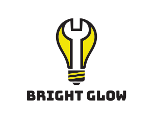 Wrench Light Bulb logo
