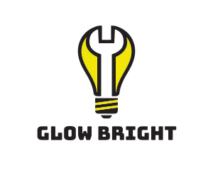 Wrench Light Bulb logo