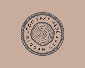 Woodwork Rope Circle logo