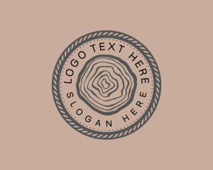 Woodwork Rope Circle Logo