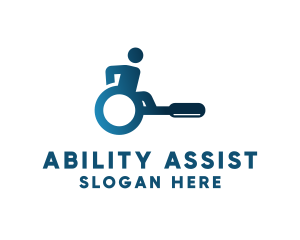 Handicap Wheelchair Search logo design