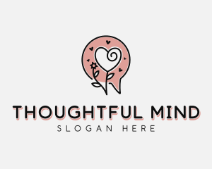 Heart Psychology Therapy logo design