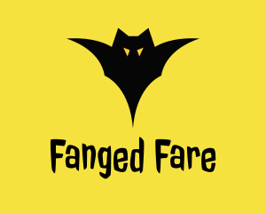 Spooky Bat Superhero logo
